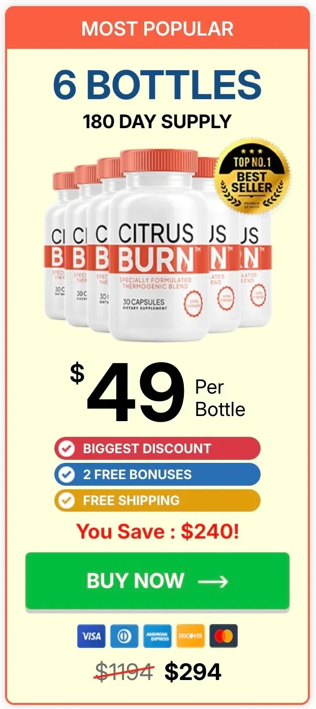 citrusburn 6 bottles order